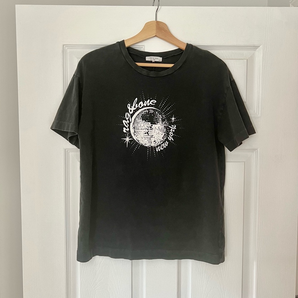 Rag & Bone Charcoal black Graphic Tee